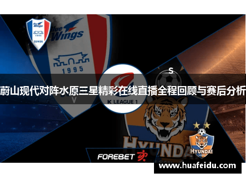 蔚山现代对阵水原三星精彩在线直播全程回顾与赛后分析