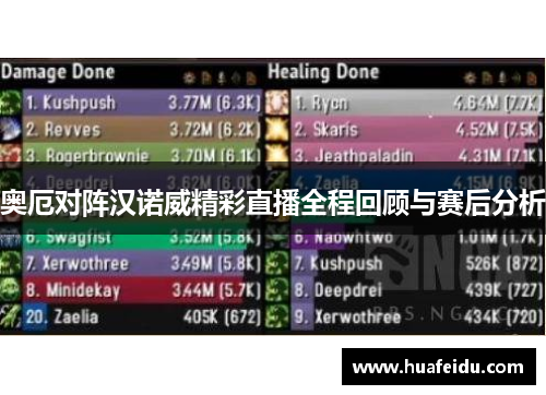 奥厄对阵汉诺威精彩直播全程回顾与赛后分析